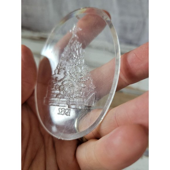 1982 acrylic tree vintage ornament Xmas holiday tree - Picture 4 of 5